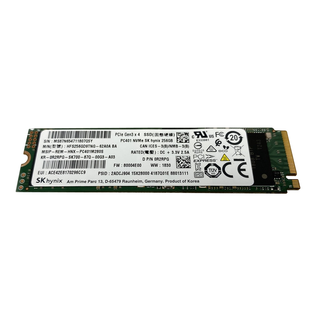 Original SK Hynix 256GB M.2 2280 NVMe PCIE SSD Solid State Drive Card 256 GB HFS256GD9TNG62A0A