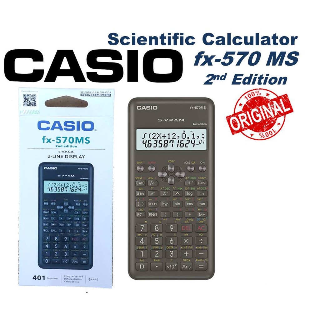 [Office Matters] Casio Scientific Calculator FX-570EX / FX-570MS 2nd ...