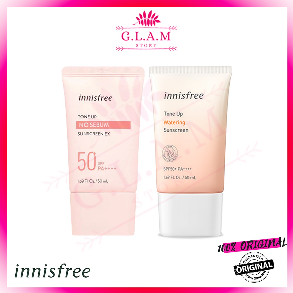 INNISFREE Tone Up No Sebum / Watering Sunscreen SPF50+ PA++++ 50ml