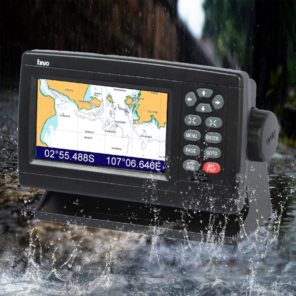 5in Marine Chart Plotter Satellite GPS Navigator LCD Display XF520