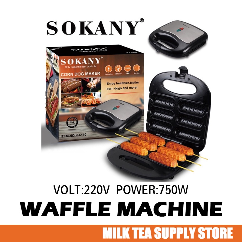 Sokany Waffle Machine Easy Clean Non-Stic Hot Bog Machine | Shopee Malaysia