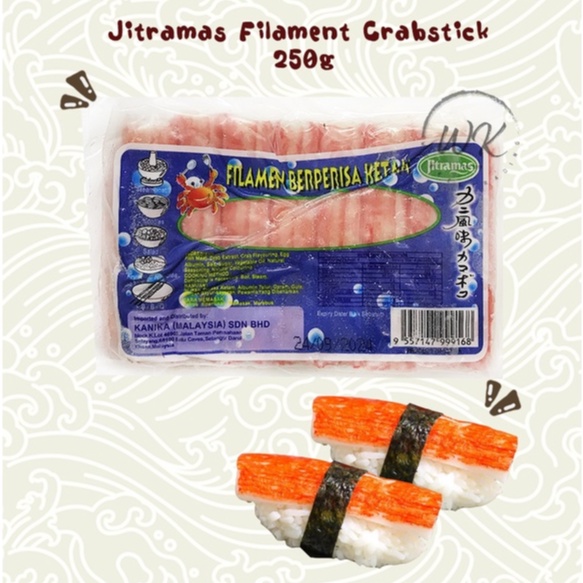 Jitramas Filament Crab Sticks / Imitation Crab Sticks HALAL 250g (ONLY JB AREA DELIVERY