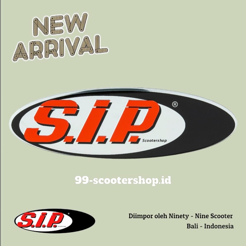 Original Embossed Aluminum SCOOTER SIP EMBLEM | Shopee Malaysia