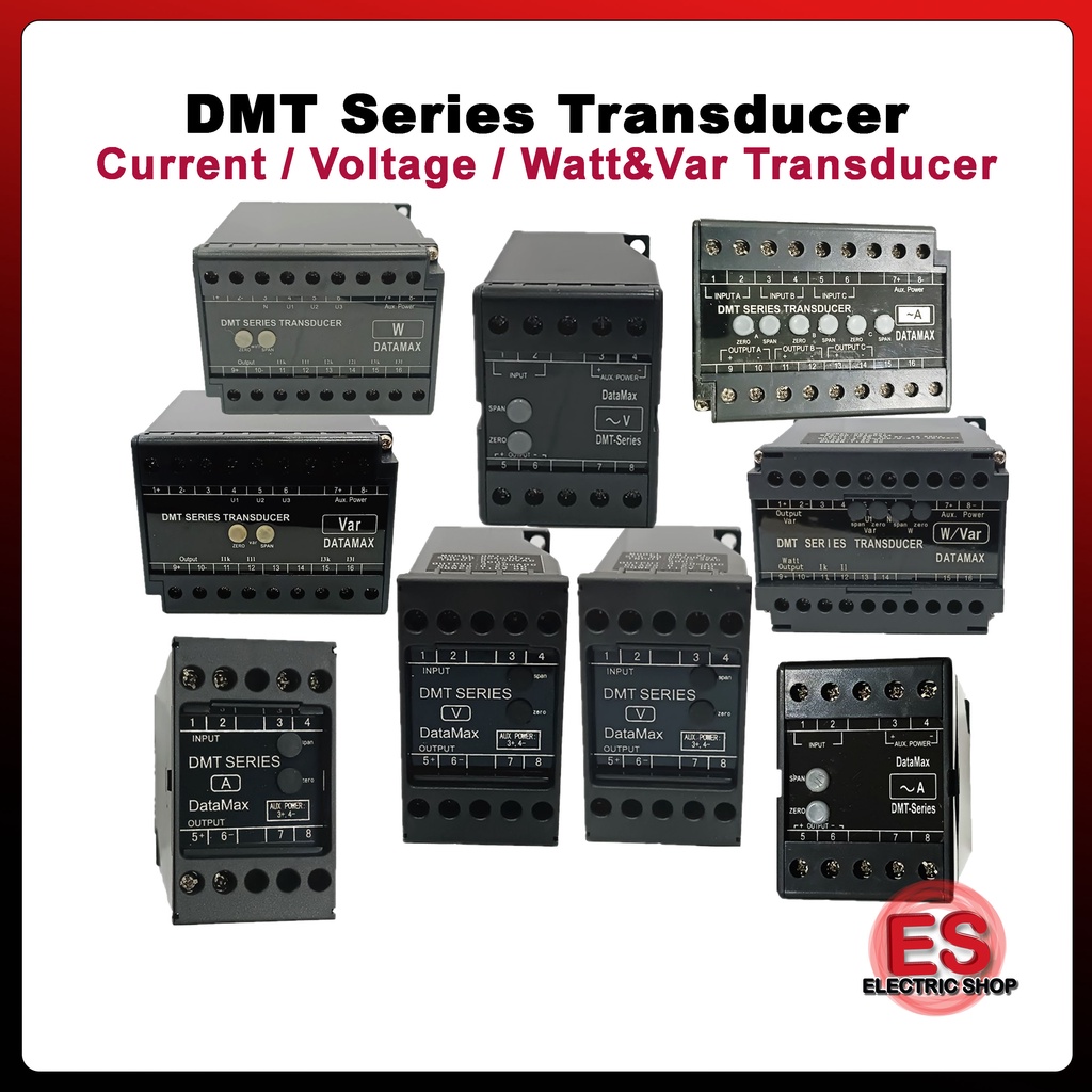 Datamax DMT series Single Phase Current Transducer / kVar Transducer / DMT kW Transducer