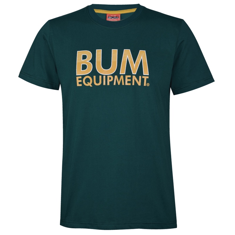 B.U.M Equipment Men's Round TShirt (DK GRN) Shopee Malaysia