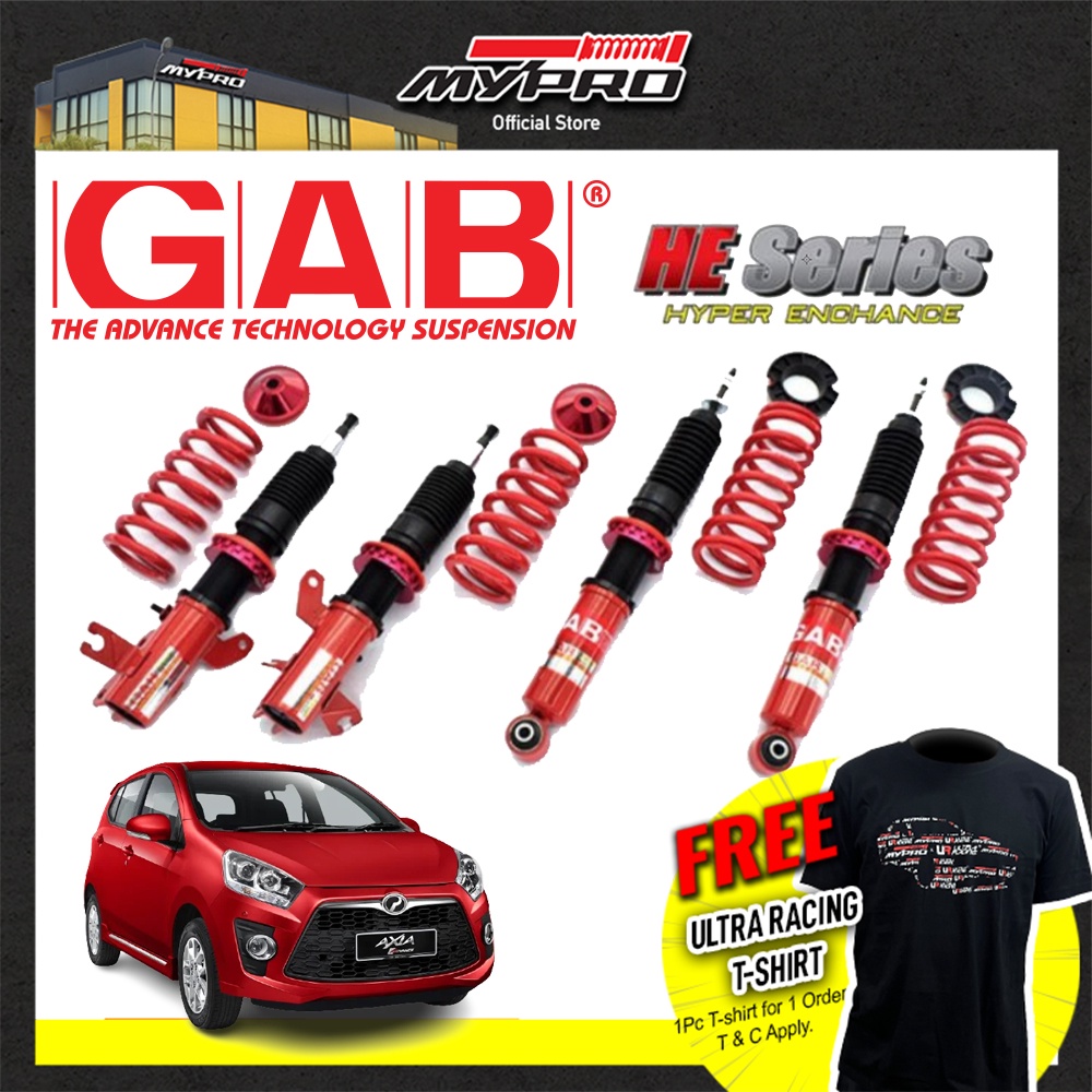 🔥Best🔥🇯🇵Perodua AXIA🇯🇵 GAB HE Hi Lo Body shift Adjustable Absorber