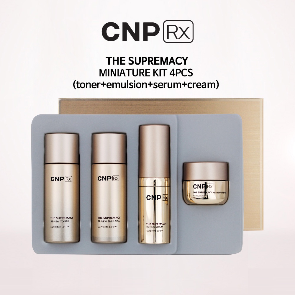 CNP Rx THE SUPREMACY MINIATURE KIT 4PCS / toner+emulsion+serum+cream ...