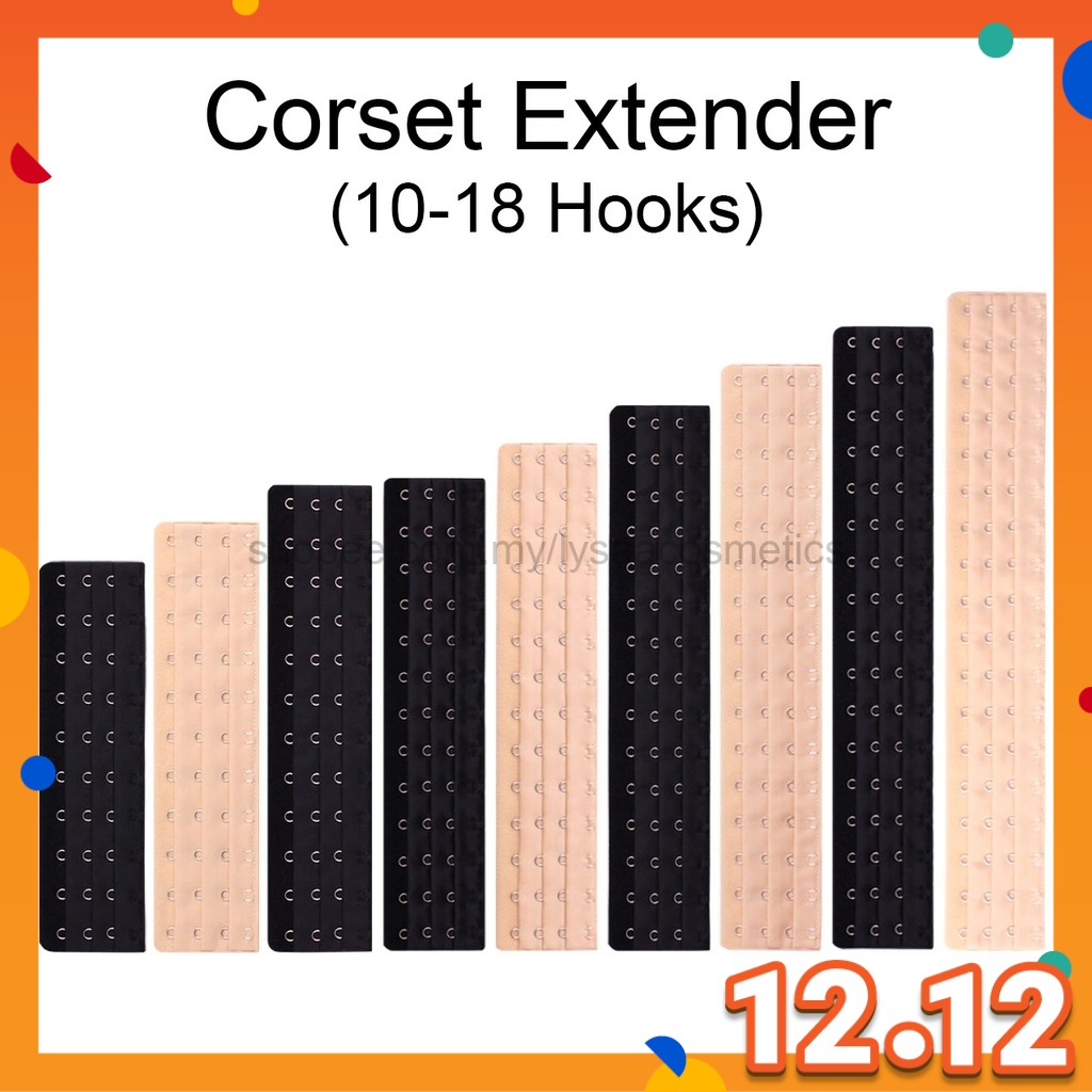 1018 Hooks 3 Rows Bra Extender Extension Bras Back Girdle Nursing