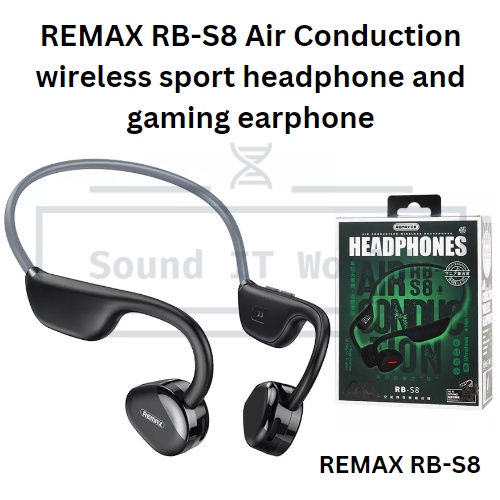 REMAX RB-S8 Air Conduction wireless sport headphone and gaming earphone ...