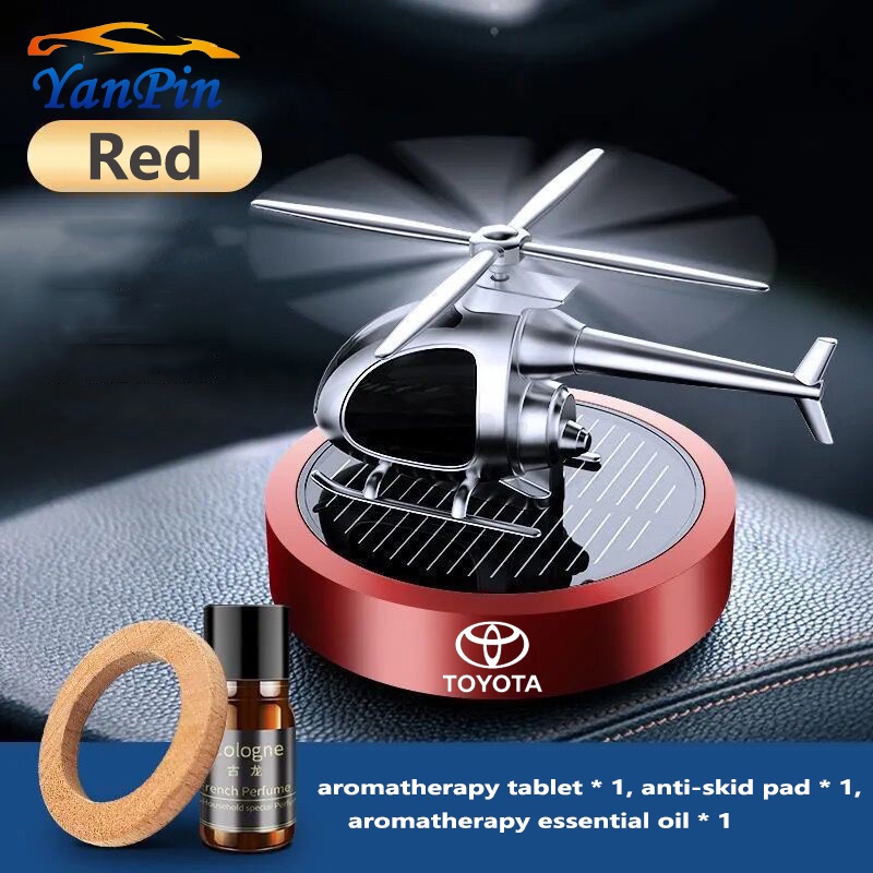 Toyota Car Perfume Solar Helicopter Rotating Ornaments Car Aromatherapy