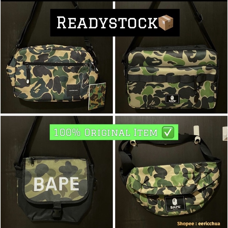 Bathing ape sling bag original sale