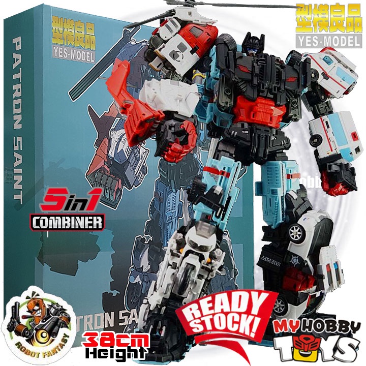 Yes Model Transformable Robot -KO Oversize Maketoys Guardia Defensor  Combiner Set of 5 ( YM-13 YM-14 YM-15 YM-16 YM-17 ) | Shopee Malaysia