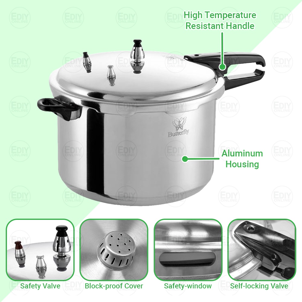 Butterfly Pressure Cooker BPC 28A 11L BPC28A Periuk Tekanan PANALUX PPC 204 4L PPC 247 7L PPC 2811 Shopee Malaysia