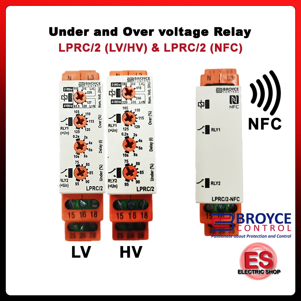 Broyce Under and Over voltage monitoring ( LPRC/2(HV) / LPRC/2(LV ...