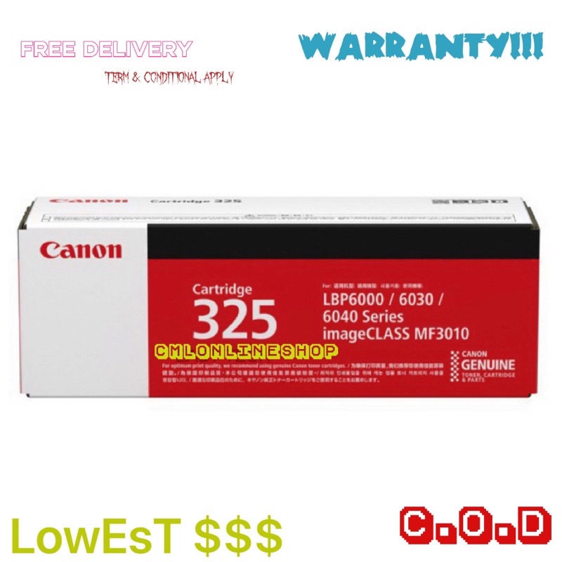 CANON 325 TONER CARTRIDGE - GrEAt Promotion !!!!! | Shopee Malaysia