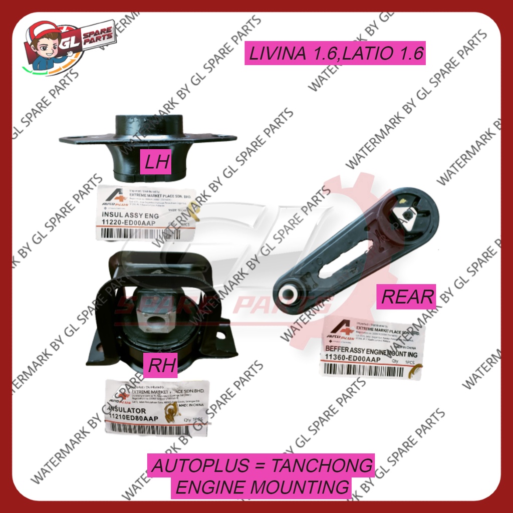 ORIGINAL ENGINE MOUNTING NISSAN LIVINA 1.6 LATIO 1.6 AUTO TAN CHONG