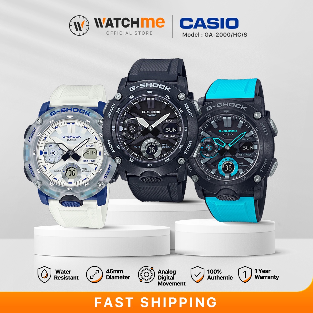 CASIO G SHOCK GA 2000 SERIES Fashion Analog Digital Men Watch Shock Resistant Water Resistance Jam Tangan Lelaki Shopee Malaysia