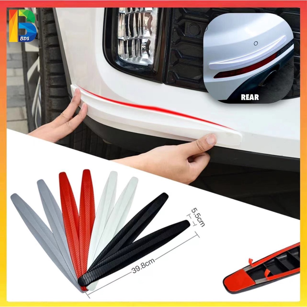 2PCS New Car Bumper Protector Side Corner Sticker Door Strip Door ...