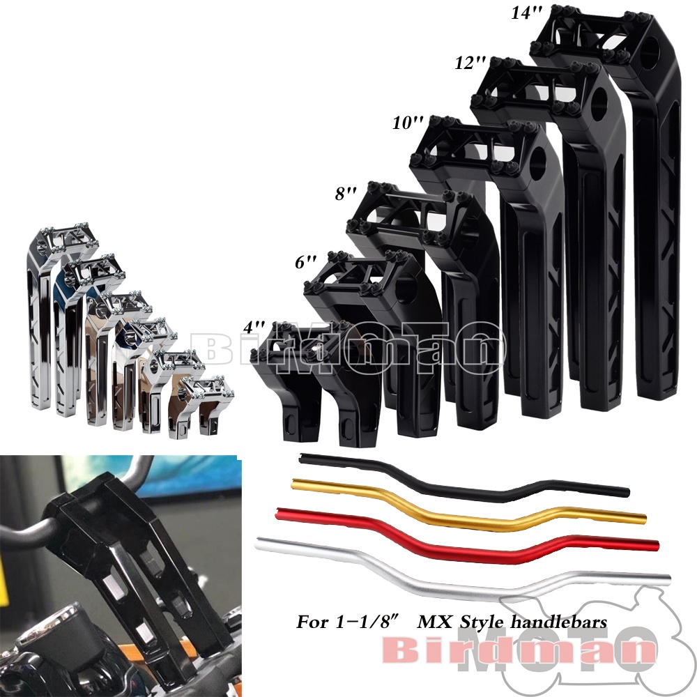 【A】 Handlebar Risers KEMIMOTO 7/8 Inch Motorcycle , Aluminum