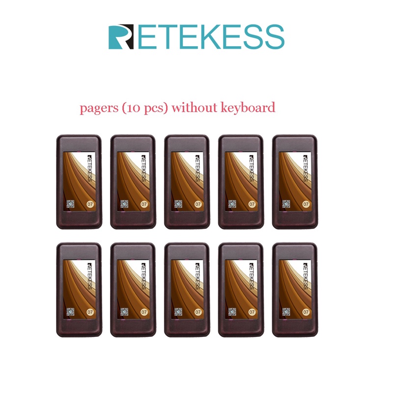 Retekess T113 Restaurant Pager System Keyboard Pagers and Charging Base ...