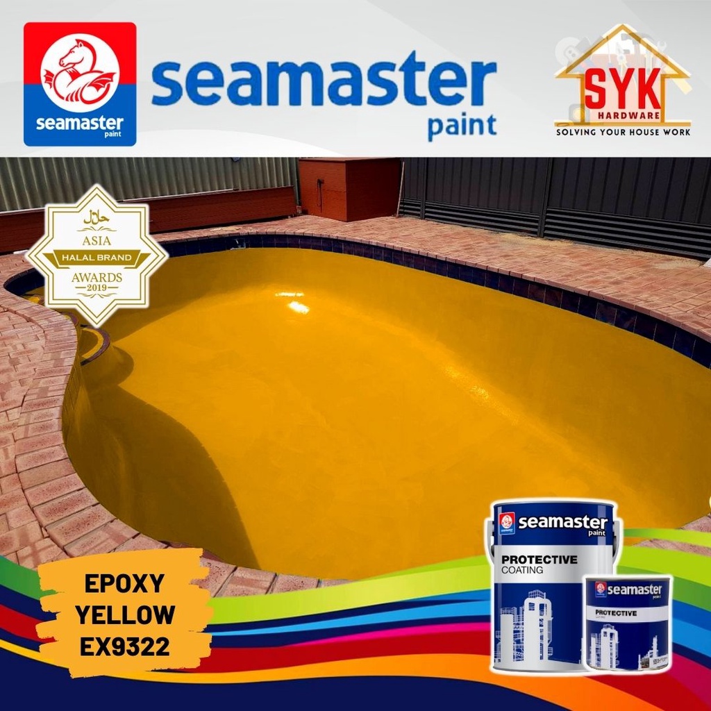 SYK Seamaster Paint Swimming Pool Epoxy Paint Pond Paint Cat Kolam Renang Ikan Epoxy Coating