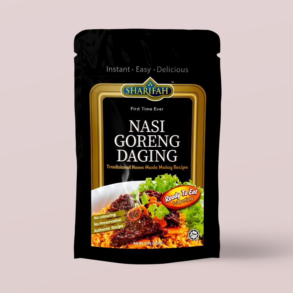 SHARIFAH Nasi Goreng Daging - Beef Fried Rice (250g) Ready To Eat ...