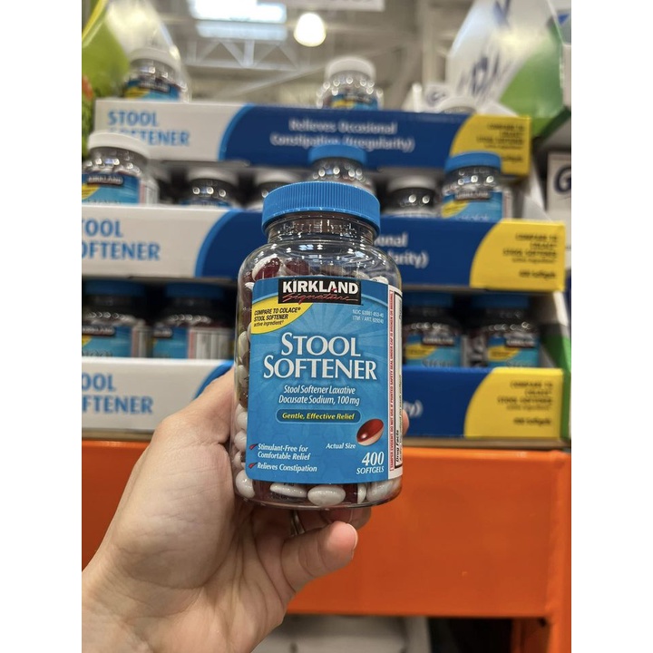 Kirkland Stool Softener Constipation Oral Tablet 100mg 400 Date 2025