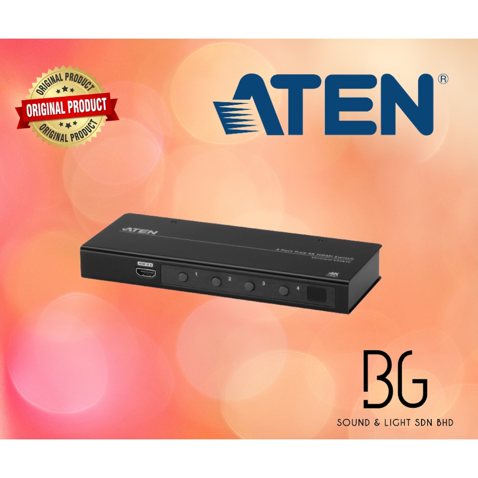 4-Port True 4K HDMI Switch - VS481C, ATEN Video Switches