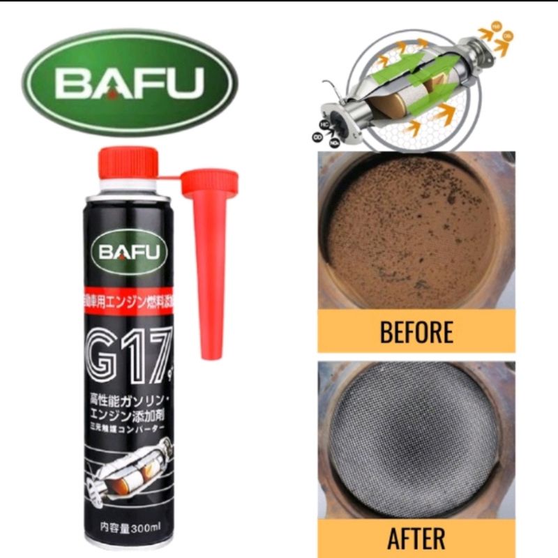 BAFU G17 300ML PETROL EXHAUST CATALYTIC CONVERTER CLEANER INJECTOR