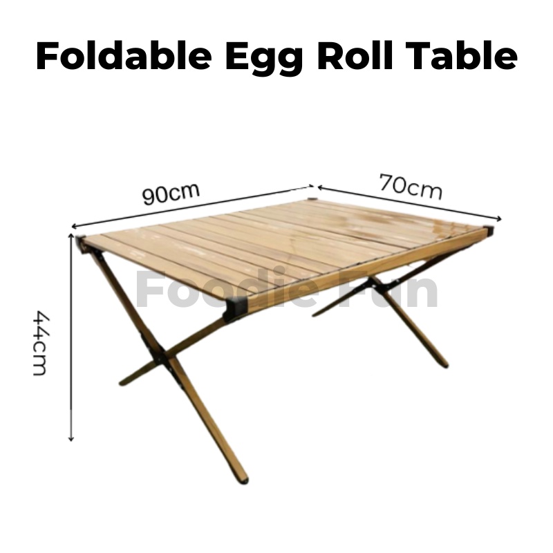 Outdoor Egg Roll Table Portable Height Adjustable Folding Aluminum ...