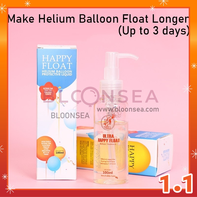 Hi Float Ultra Happy Helium Gel Latex Balloon Extended Floating ...