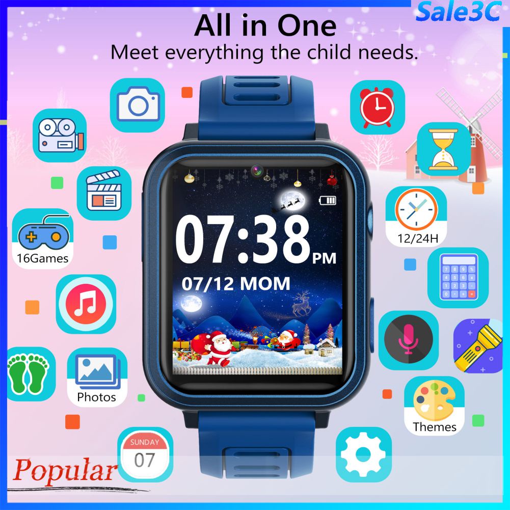 Kids Smart Watch Multifunctional GPS Watch NFC With 16 Games