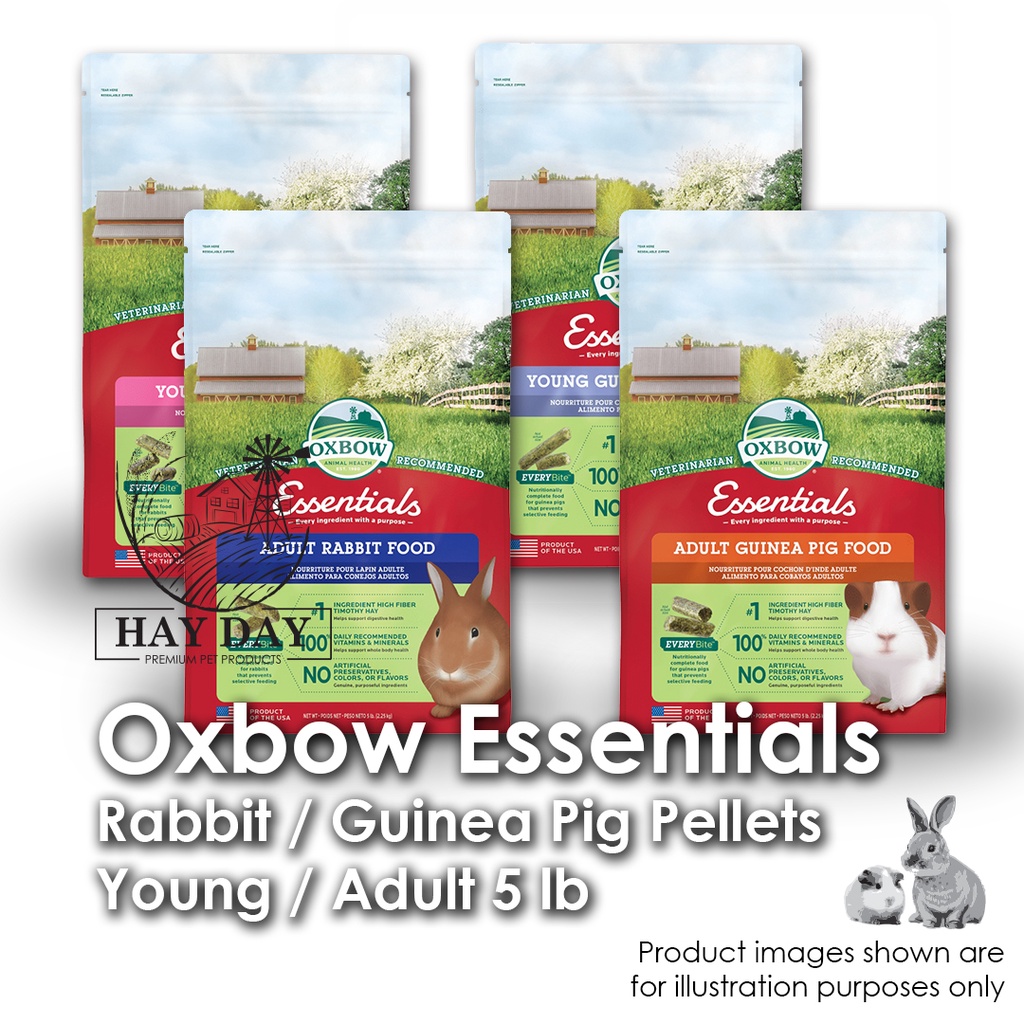 Oxbow Essentials Young / Adult Rabbit / Guinea Pig Pellets 5 lb