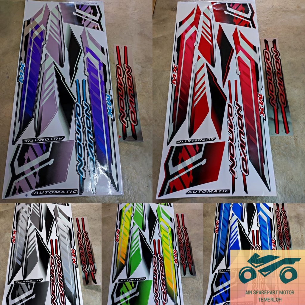 Stiker Sticker Body Stripe Cover Set Yamaha Nouvo Mx Nouvo S Nouvos By Ain Shopee Malaysia