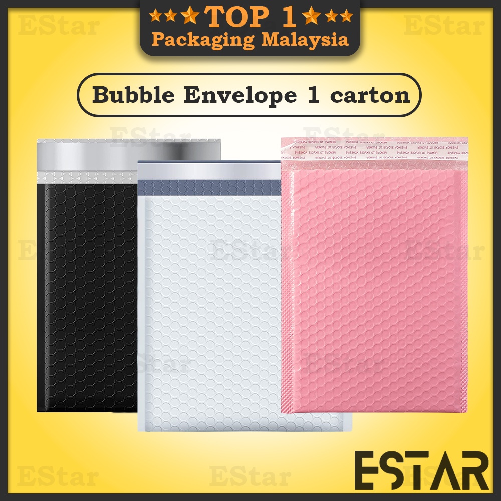 1 Carton Bubble Envelope Parcel Bag Courier Bag With Bubble Wrap Bubble