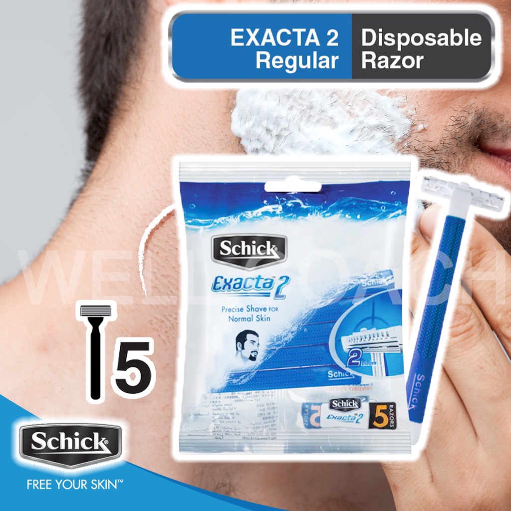 Schick Exacta 2 Shaving Normal Skin Men Razor (5 Pcs) | Shopee Malaysia