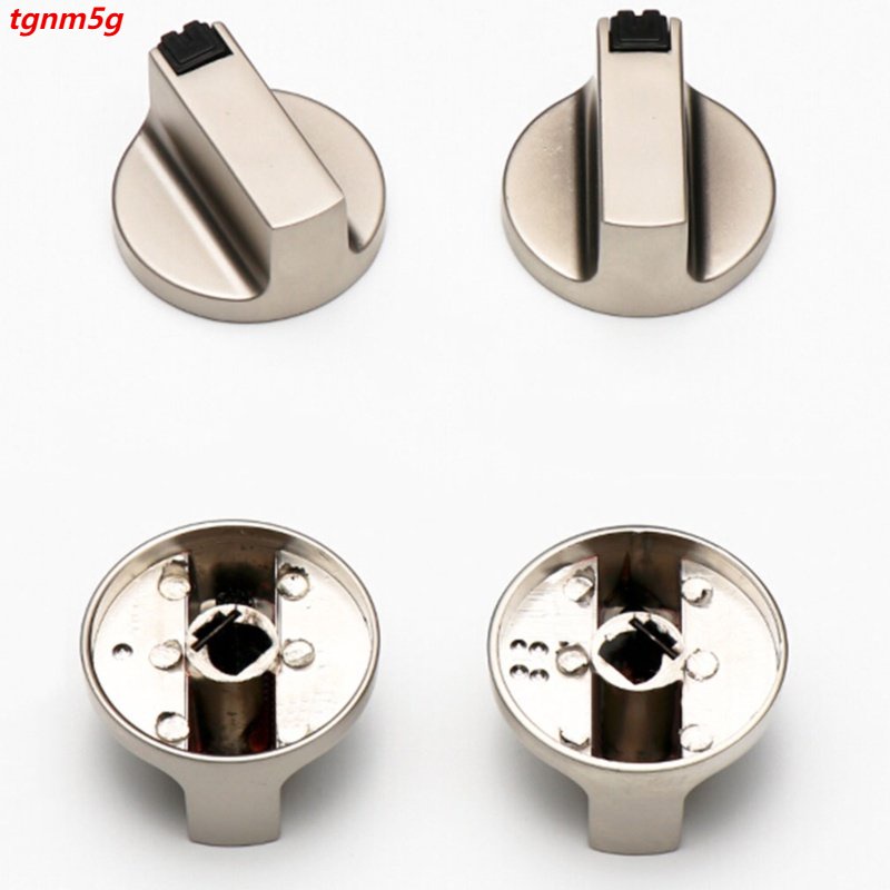 2pcs Universal Gas Stove Control Knobs Replacement Metal Rotary Switch