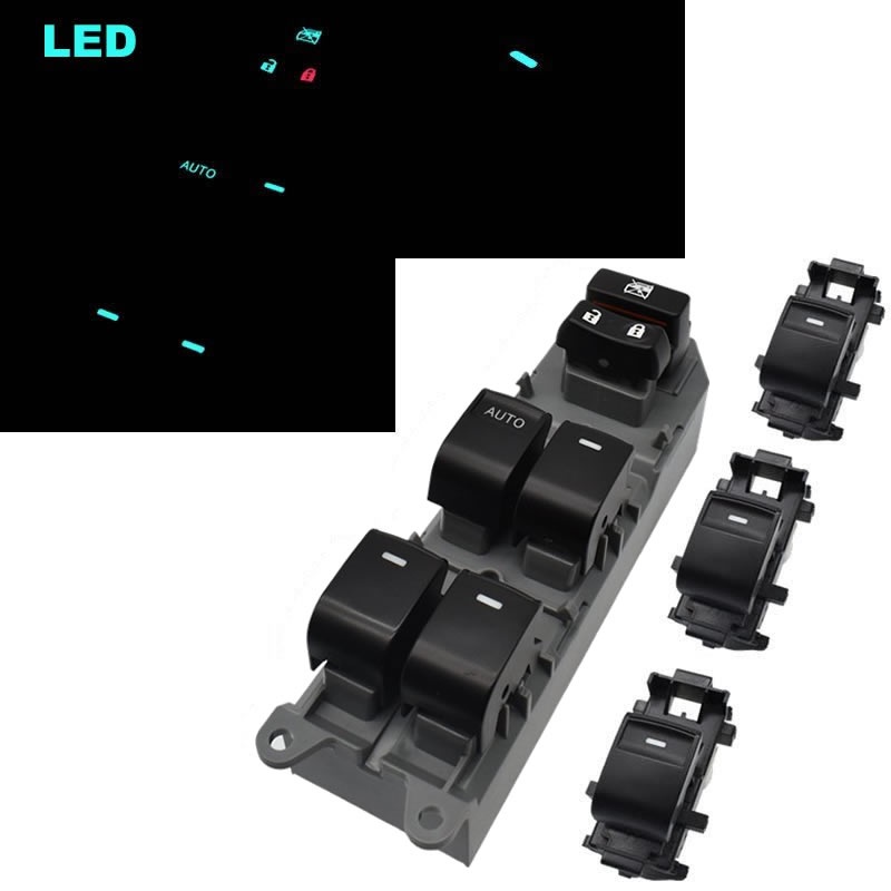 Lighted LED Power Single Window Switch set For Toyota RAV4 RAV 4 Camry Corolla Yaris Cruiser