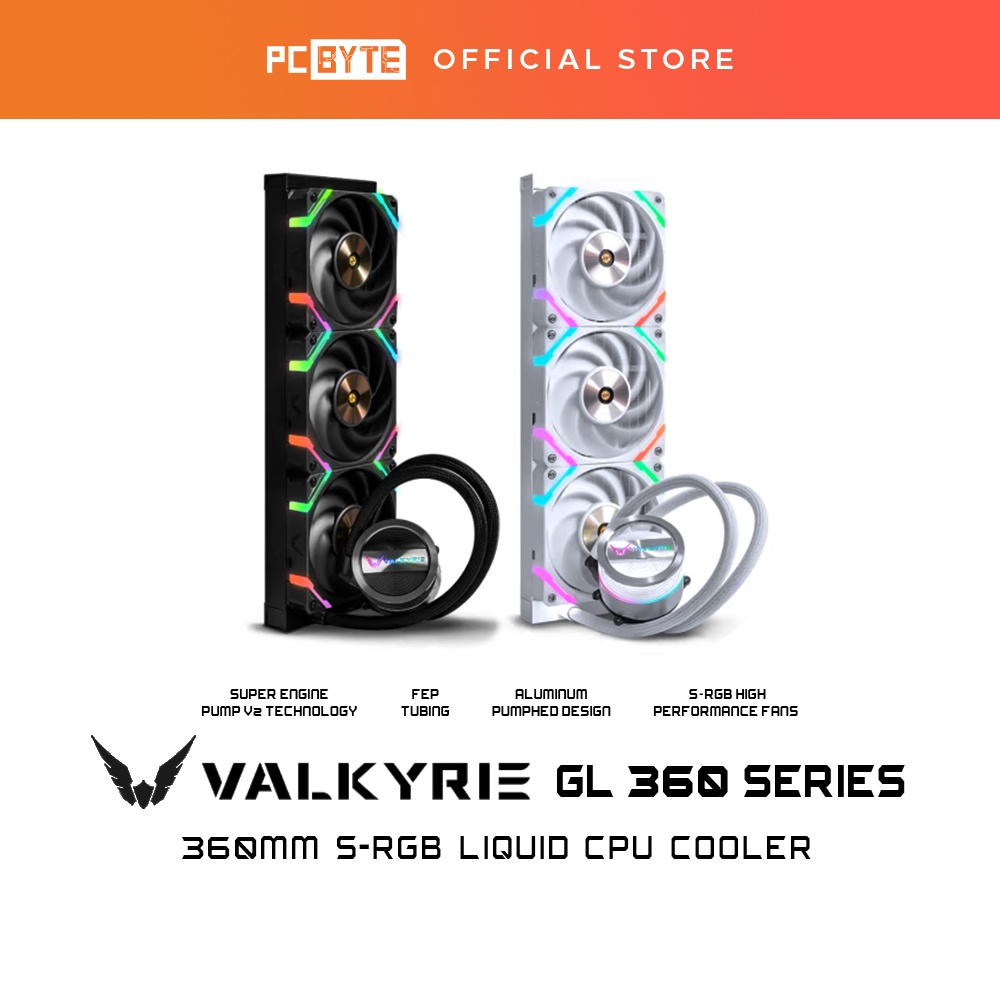 Valkyrie GL360 Series S-RGB 360mm Liquid CPU Cooler - (Valkyrie GL360 ...