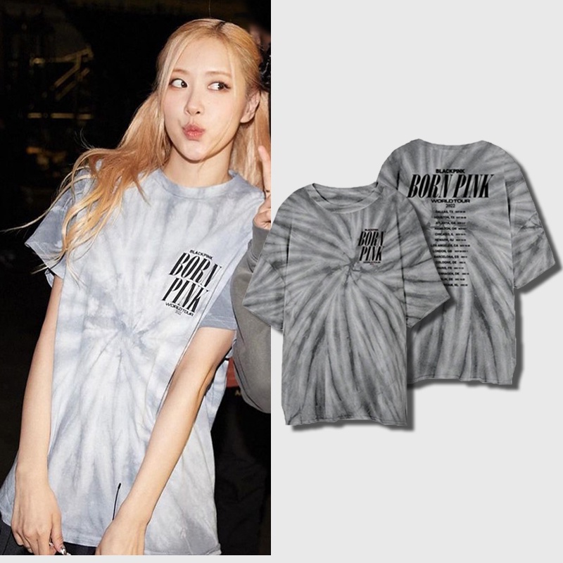 BLACKPINK Tシャツ GRAY TIE DYEタレントグッズ - アイドルグッズ