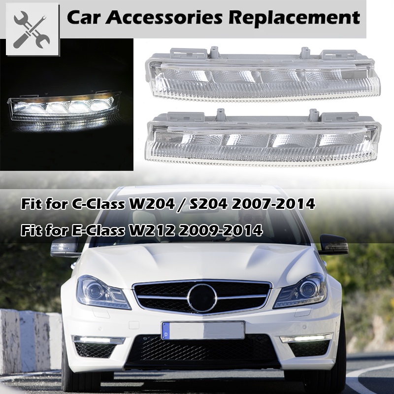 Front Bumper LED DRL Daytime Running Lamp Fog Light Fit For Mercedes