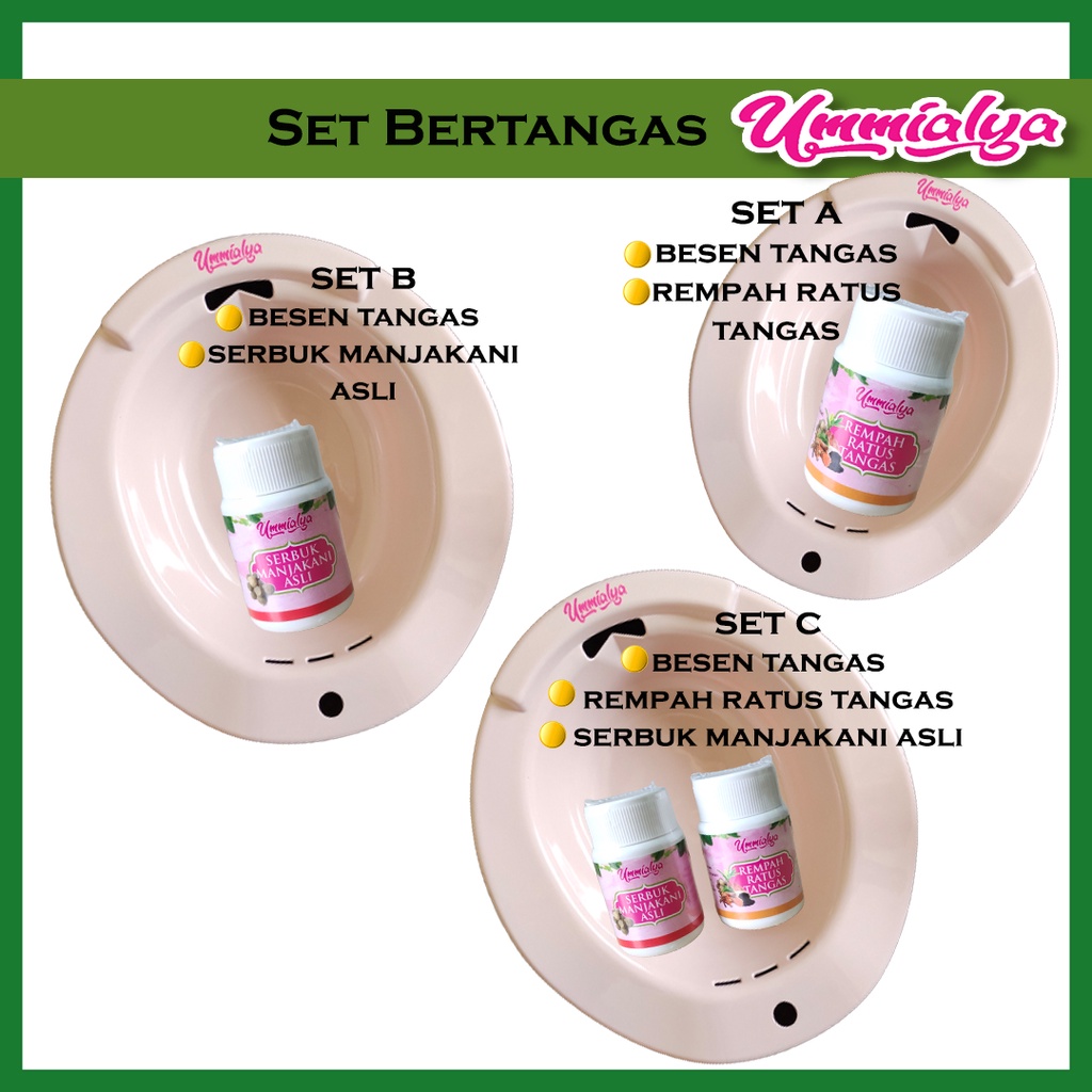 UMMIALYA Set Tangas / Set Pantang / Besen Tangas umialya / Set Ibu Bersalin / Sitz Bath / Buasir