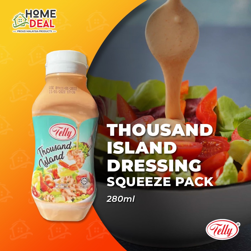 Telly Thousand Island Squeeze Pack 280ml / Salad Dressing / Mayonnaise ...