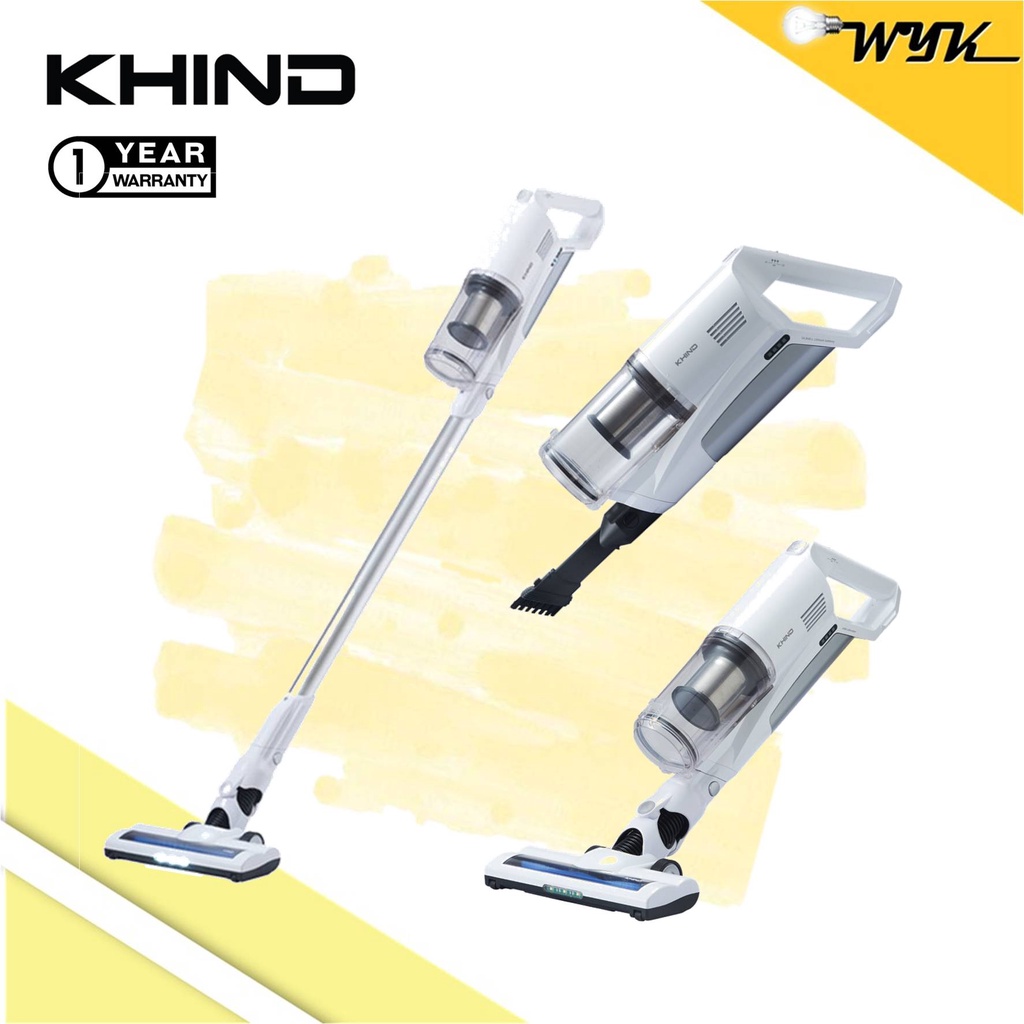KHIND 2 IN 1 Rechargeable Cordless Vacuum Cleaner Stick & Handheld