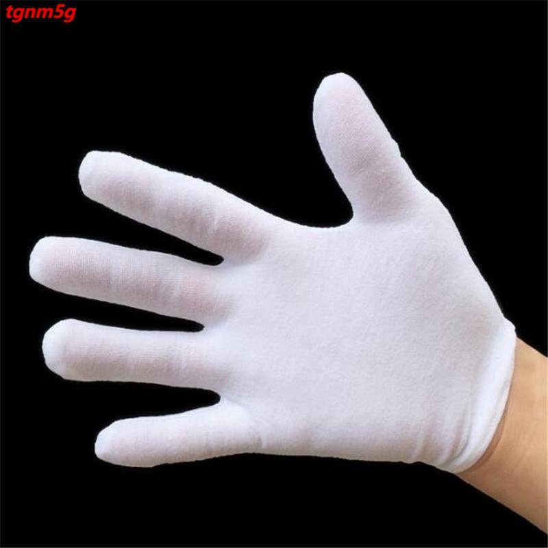 12Pair/Bag White Moisturising Eczema Individually Boxed Cotton Gloves