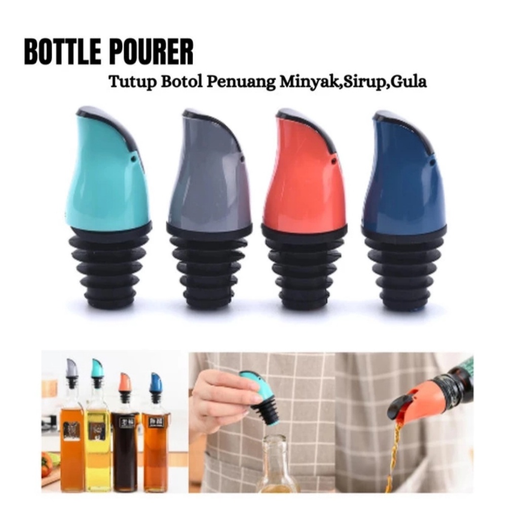 Bottle Pourer Oil Pouring Bottle Cap, Syrup, Liquid Sugar Shopee