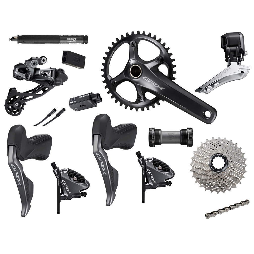 Shimano GRX RX817 Hydraulic disc brake Di2 2 x 11 Crankset Gravel ...