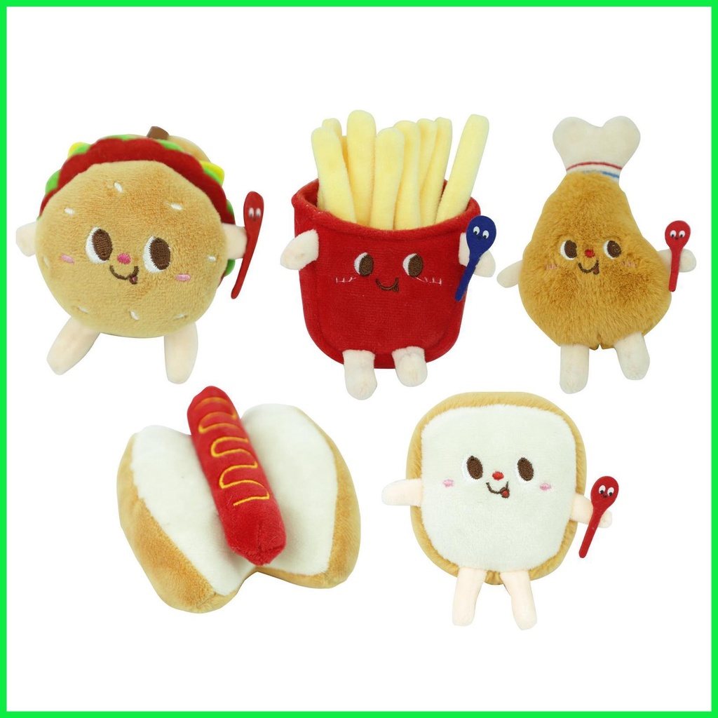 Plush Toy Food Keychain Fast Food Plushie Stuffed Animal Keychain ...