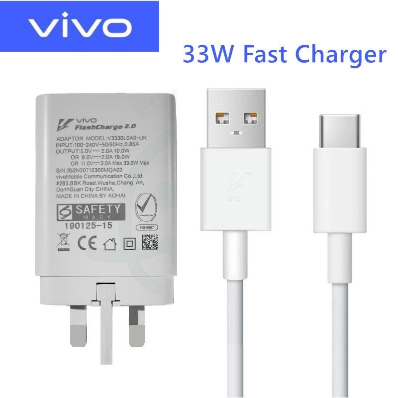 Original Vivo 33w 44w Flash Charger Flash Charge Adapter With Type C ...