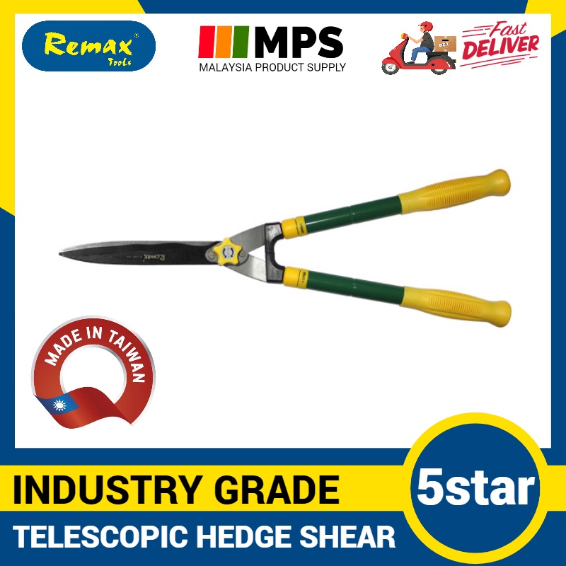 Remax Extendable Hedge Shears 25'' to 33'', Hand Hedge Clippers